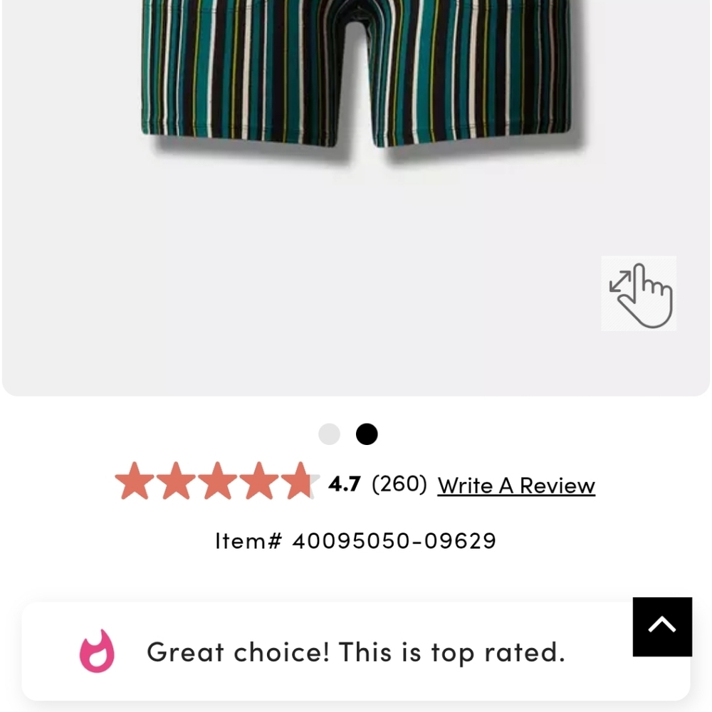 NWT Torrid 3x Black and Green Striped Bike Shorts with Pockets - Picture 3 of 13